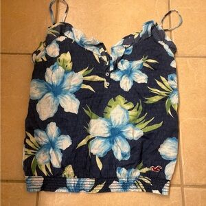Vintage Hollister Navy Blue Floral Camisole